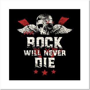 Rock And Roll Will Never Die Vintage Posters and Art